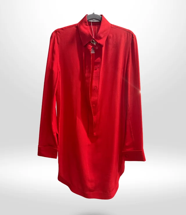 Givenchy Red Silk Top Size 38 in Red Silk from Revivre Luxury Consignment, photo 1 of 1