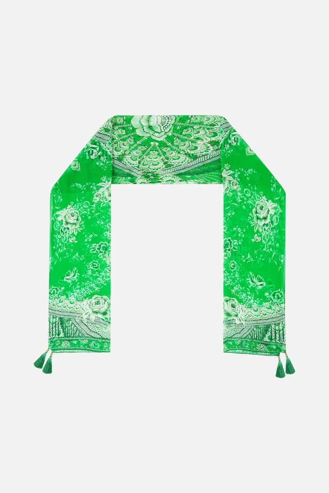 Camilla eBoutique LONG SILK CRINKLE CHIFFON SCARF SACROMONTE SEÑORITA, image 1 of 1 from CAMILLA