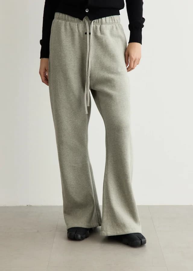 Fear of God Essentials Signature Classic Fit Flare Sweatpants in CONCRETE HEATHER, image 1 of 1 from Incu