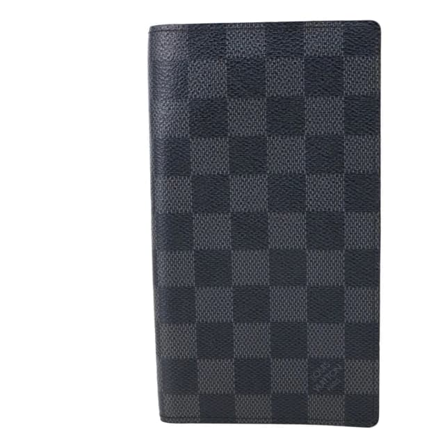 Louis Vuitton Brazza Damier Graphite Bifold Wallet Black in Black Leather from Dallas Designer Handbags, photo 1 of 1