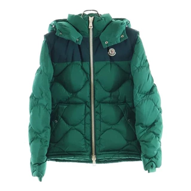 Moncler Arle Hooded Zip Up Jacket Green in Green from The Reluxe, photo 1 of 1
