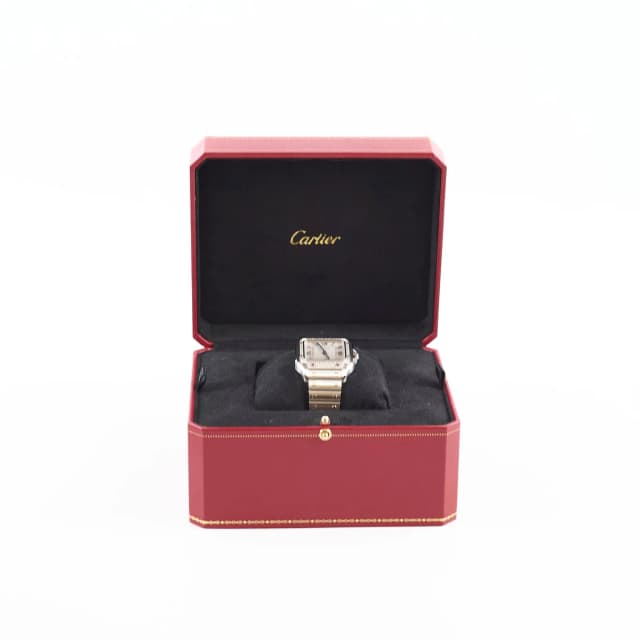 Cartier Santos Diamond Bezel Watch Automatic W4SA0005 (2022) in Leather from The Purse Affair, photo 1 of 1