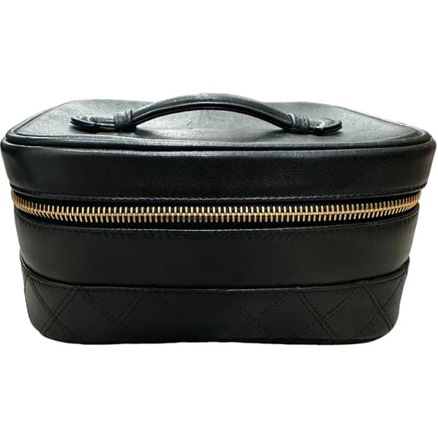 Chanel Black Calfskin Duo-tone Vanity in Black Calfskin from SparklesnDreams, photo 1 of 1