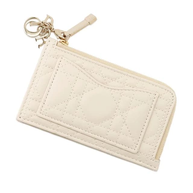 Dior Card Case Lady Cosmos Zip Cannage Lambskin in Lambskin from The Reluxe, photo 1 of 1