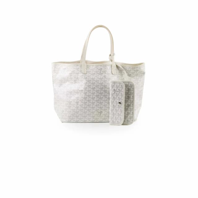 Goyard Saint Louis White PM Tote in White from The Purse Affair, photo 1 of 1