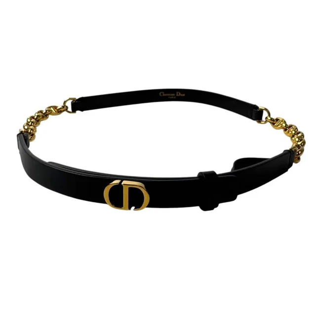 Dior Caro Montaigne Chain Belt 75 in Leather from The Reluxe, photo 1 of 1