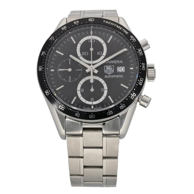 TAG Heuer Carrera CV2010-3 41mm Stainless Steel Watch from H&T, photo 1 of 1