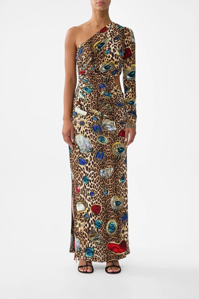 Camilla eBoutique ONE SHOULDER JERSEY CUT OUT DRESS NAZAR NIRVANA, image 1 of 1 from CAMILLA
