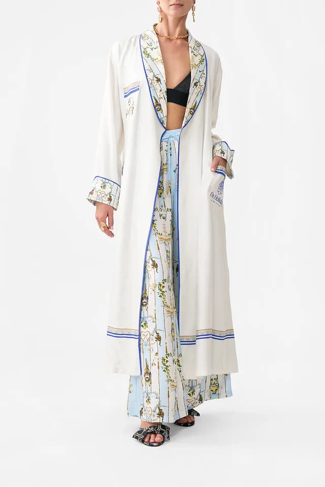 Camilla eBoutique LONG ROBE WITH TIE VENUS ON A VESPA, image 1 of 1 from CAMILLA