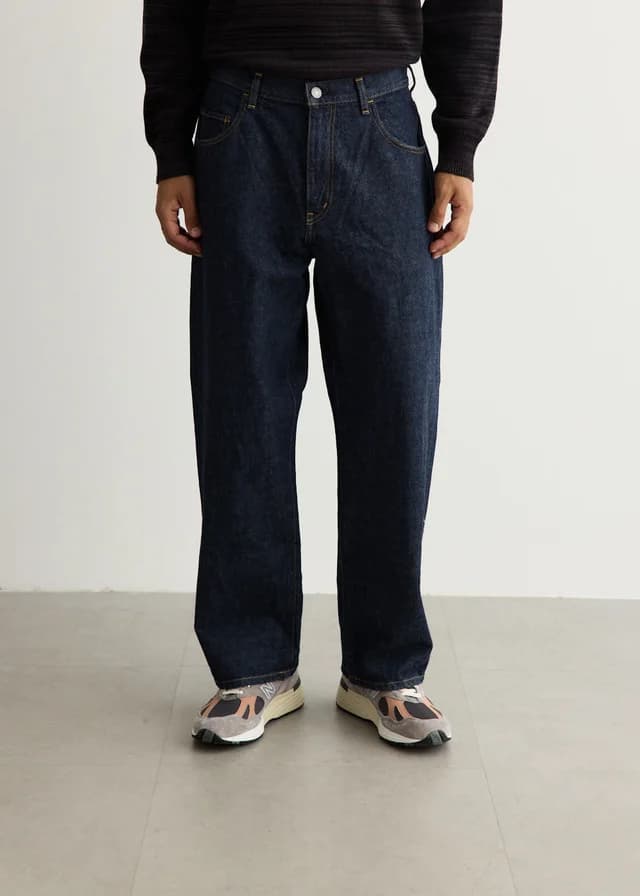 Saturdays NYC Takeru Relaxed Denim Pants in Navy, image 1 of 1 from Incu