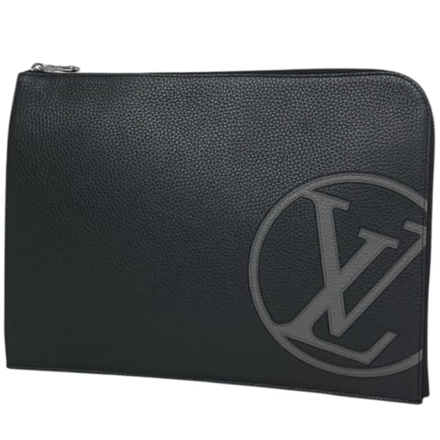 Louis Vuitton Pochette Jules GM Clutch Taurillon Noir in Black from The Reluxe, photo 1 of 1