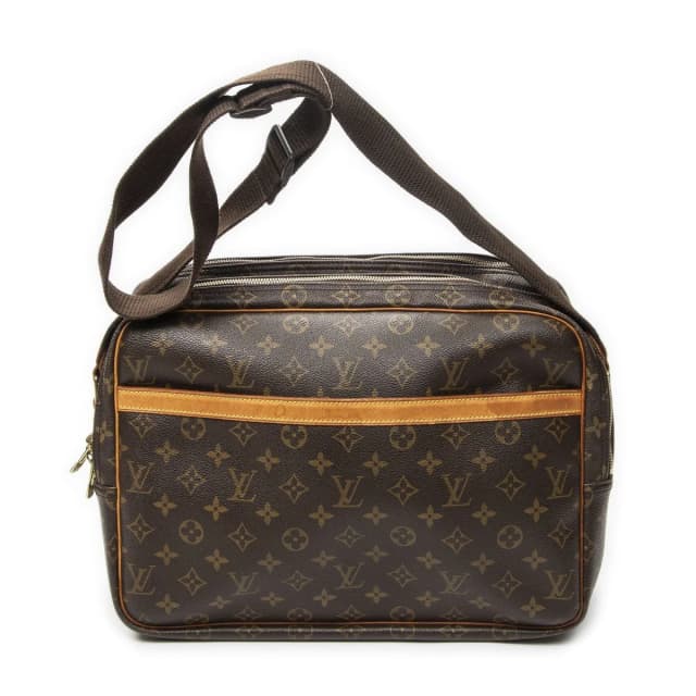 Louis Vuitton Reporter Brown Monogram Canvas Shoulder Bag in Brown Coated canvas from The Reluxe, photo 1 of 1