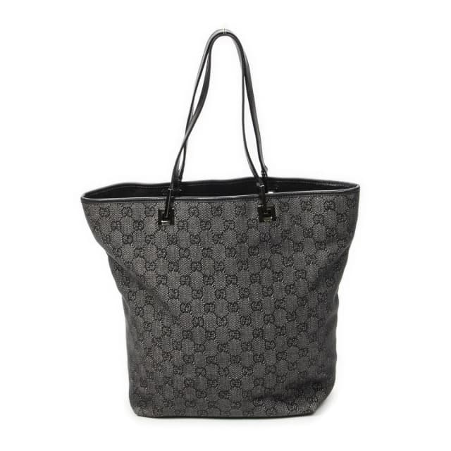 Gucci Vertical Tote Bag Black GG Denim Canvas in Black Canvas from The Reluxe, photo 1 of 1