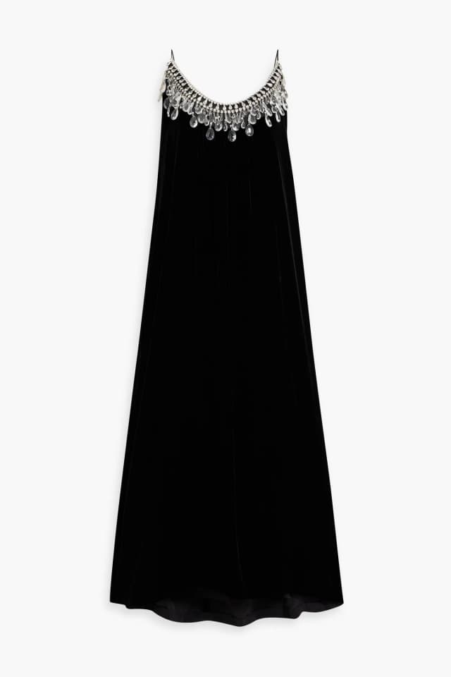 Zimmermann Crystal-Embellished Velvet Midi Dress, image 1 of 1 from THE OUTNET