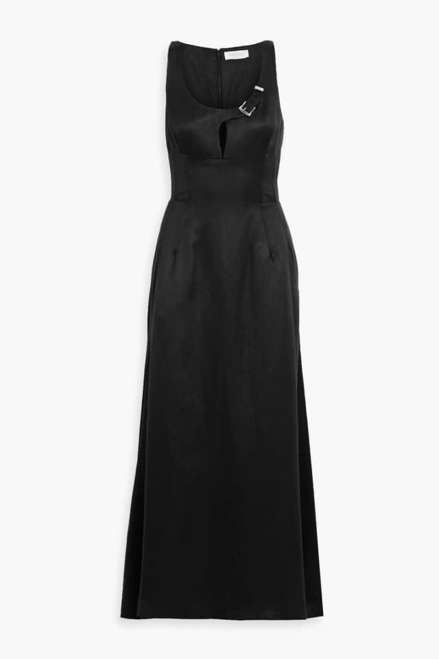 Gabriela Hearst Sven Silk and Linen-Blend Twill Maxi Dress, image 1 of 1 from THE OUTNET