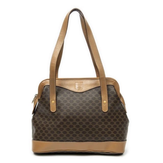 Celine Zip Tote Bag Beige Brown Macadam Canvas in Brown Canvas from The Reluxe, photo 1 of 1