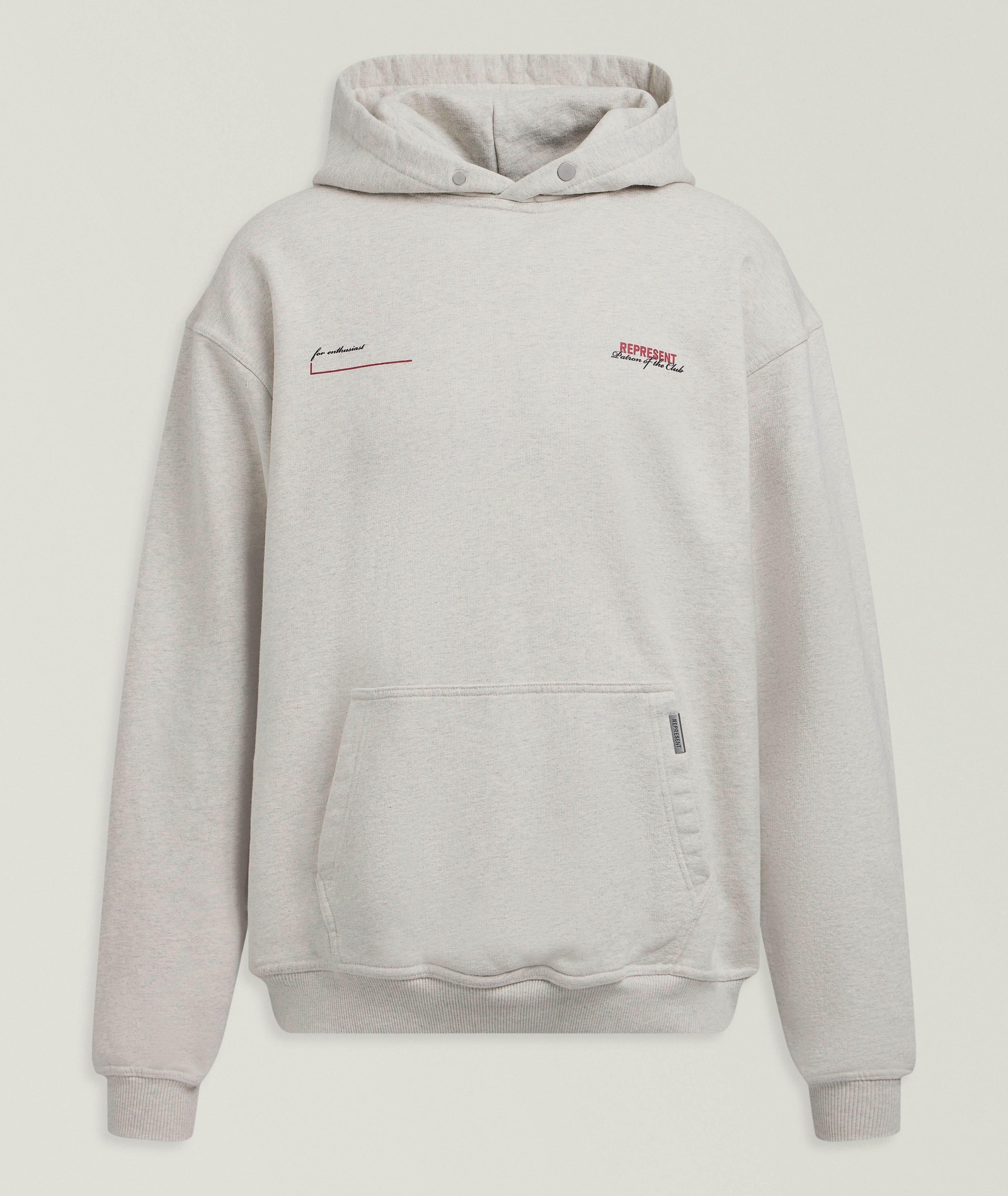 Represent Patron Of The Club Hooded Sweatshirt in Beige Cotton & Cotton Blends, image 1 of 1 from Harry Rosen
