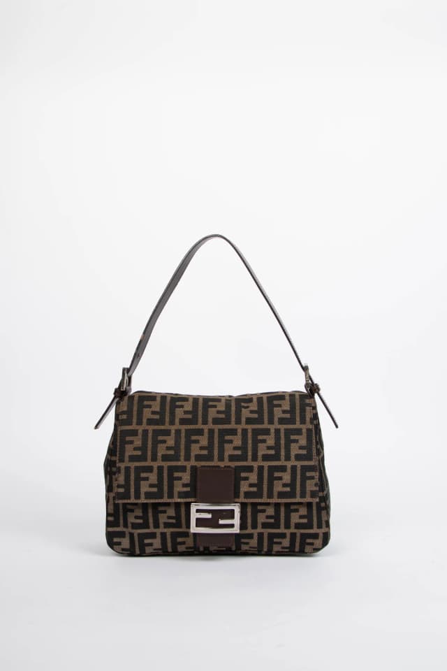 Fendi Vintage Zucca Canvas Mamma Baguette Shoulder Bag in Canvas from Break Archive, photo 1 of 1
