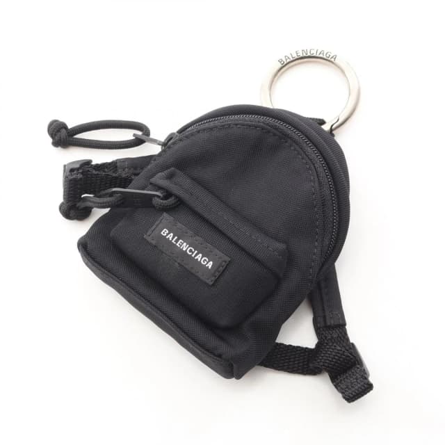 Balenciaga Charm Micro Backpack Black Nylon in Black Nylon from The Reluxe, photo 1 of 1