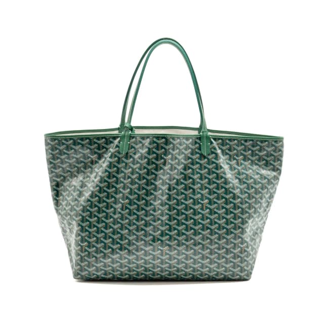 Goyard Saint Louis GM Tote Bag Goyardine Canvas / Chevroches Leather Green Shw in Green Canvas from EMIER, photo 1 of 1