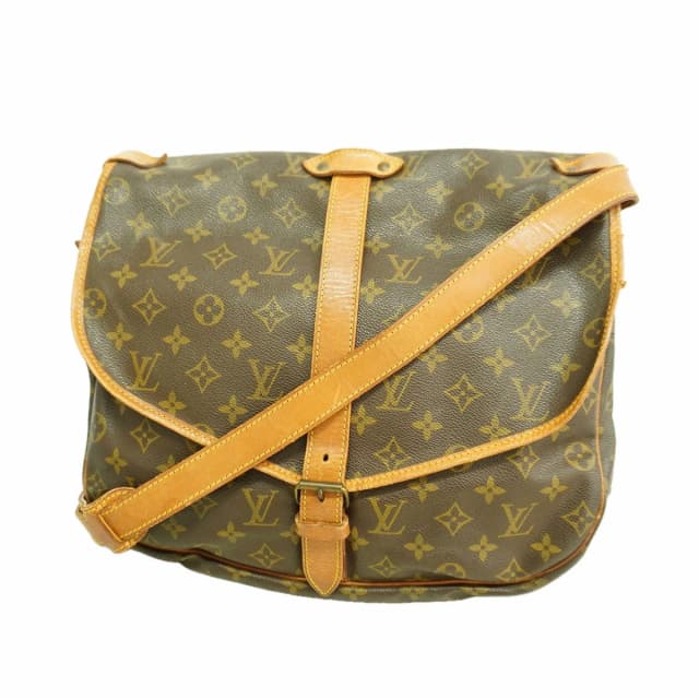 Louis Vuitton Shoulder Bag Monogram Saumur 35 Brown in Brown from The Reluxe, photo 1 of 1