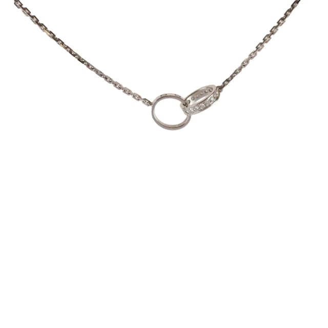 Cartier Baby Love Diamond White Gold Necklace in White from The Purse Affair, photo 1 of 1