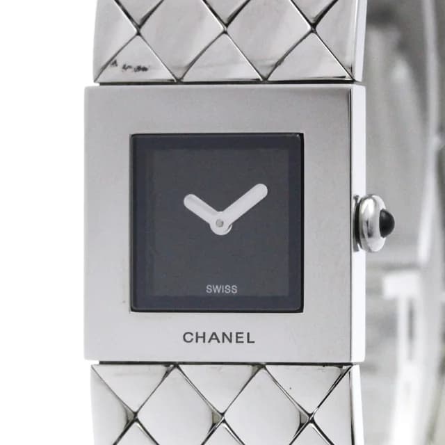 Chanel Matelasse Stainless Steel Quartz Ladies Watch H0009 Polished in Black from Elady, photo 1 of 1