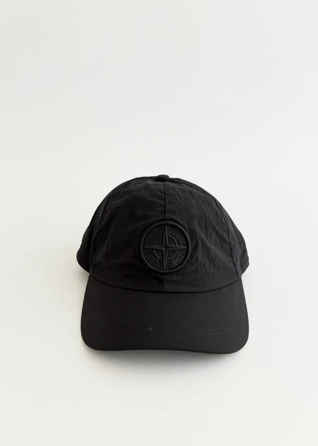 Stone Island Nylon Metal Cap in V0029 - BLACK, image 1 of 1 from Incu