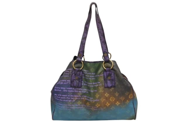 Louis Vuitton Tote Bag Richard Prince Heartbreak Monogram Jokes Canvas Violet in Purple Canvas from The Reluxe, photo 1 of 1