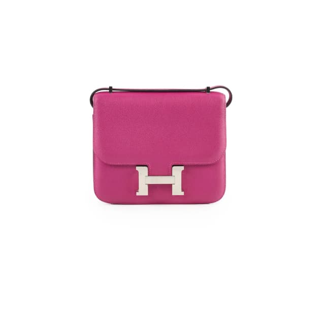Hermès Constance 18 Rose Pourpre C Stamp in Pink from The Purse Affair, photo 1 of 1