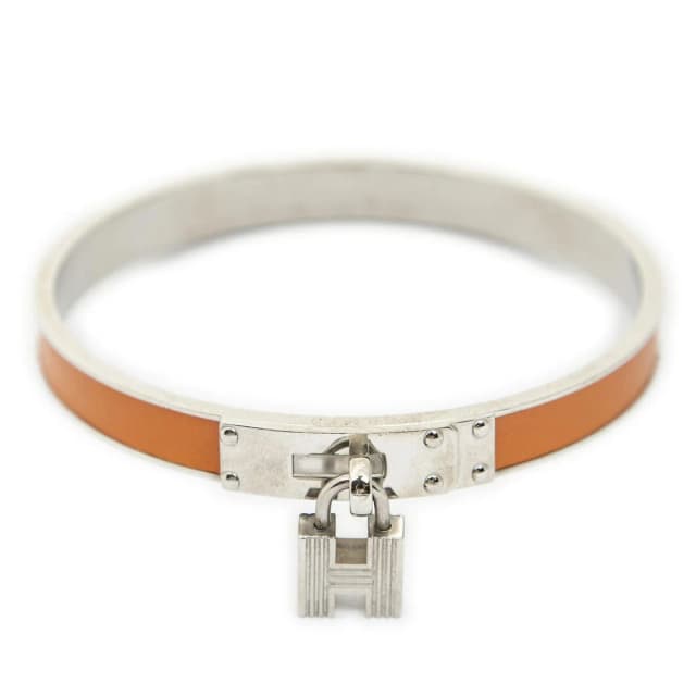 Hermès Kelly Lock Bracelet Orange Calfskin Leather in Orange Calfskin from The Reluxe, photo 1 of 1