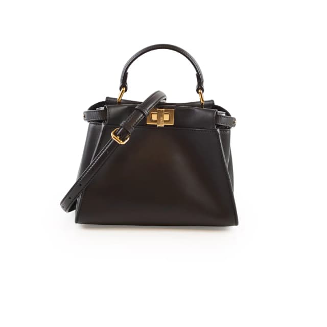 Fendi Mini Peekaboo Calfskin Black in Black Calfskin from The Purse Affair, photo 1 of 1