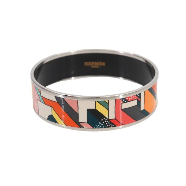 Hermès Enamel Bangle Bracelet Multicolor Gold Email in Gold from The Reluxe, photo 1 of 1
