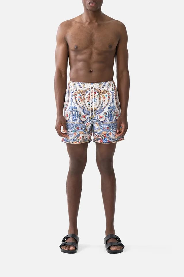 Camilla eBoutique MID LENGTH BOARDSHORT WITH ELASTIC WAIST THE POTTERY PARLOUR, image 1 of 1 from CAMILLA