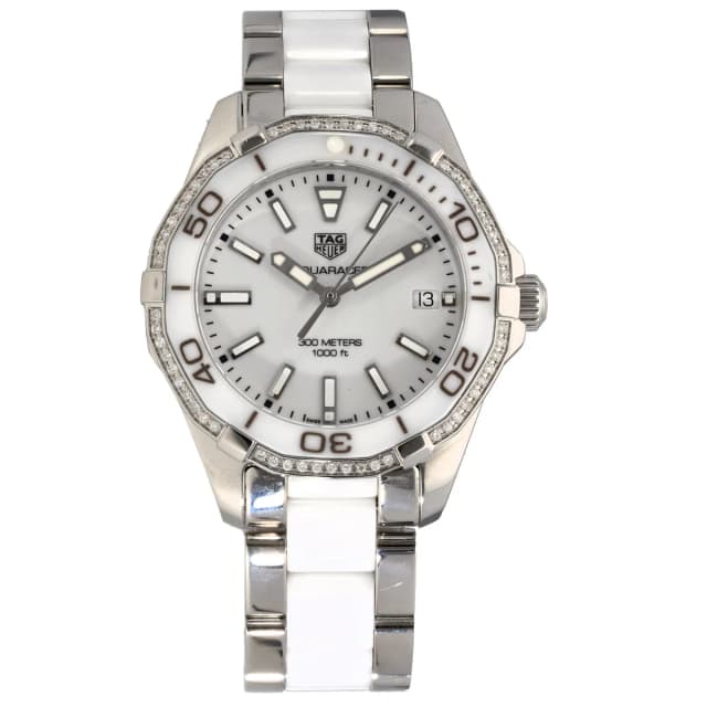 TAG Heuer Aquaracer WAY131H 36mm Bi-Colour Watch from H&T, photo 1 of 1