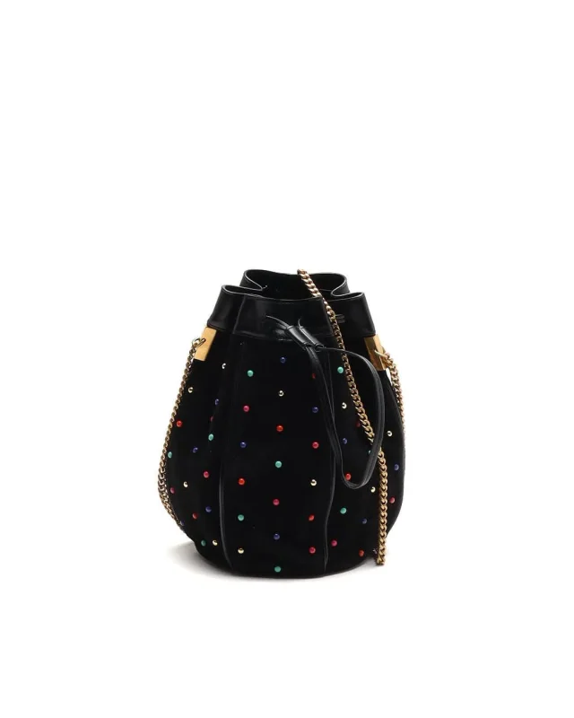 Saint Laurent Talitha Studded Suede Bucket Bag in Suede from A Retro Tale, photo 1 of 1