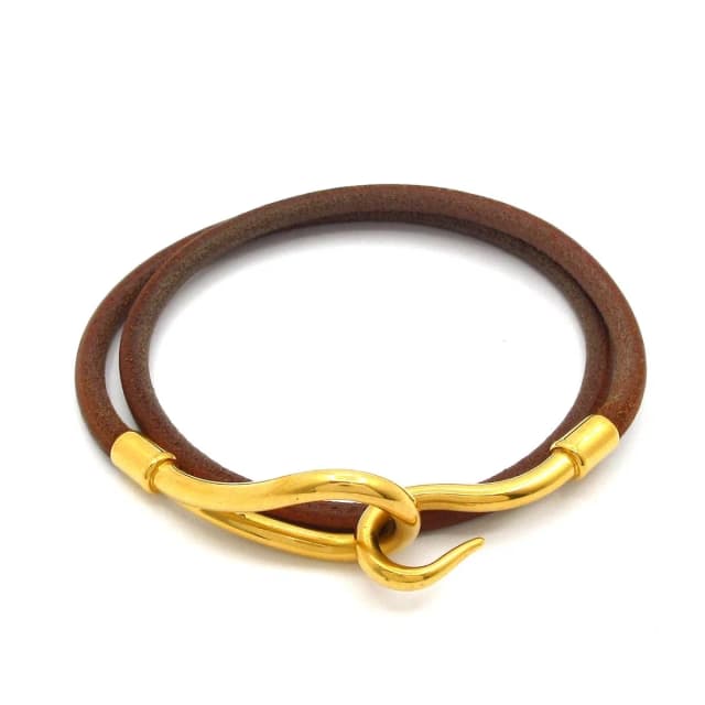 Hermès Bracelet Jumbo Leather Brown Gold in Brown Leather from The Reluxe, photo 1 of 1
