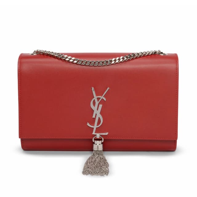 Saint Laurent Medium Kate Tassel Bag in Red Calfskin from Blue Spinach, photo 1 of 1