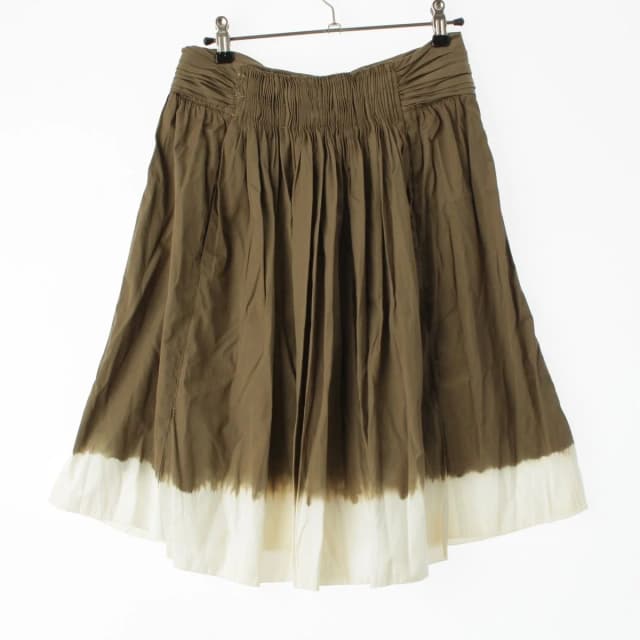 Prada Cotton Gathered Design Tie Dye Skirt Flare Bicolor 38 from The Reluxe, photo 1 of 1