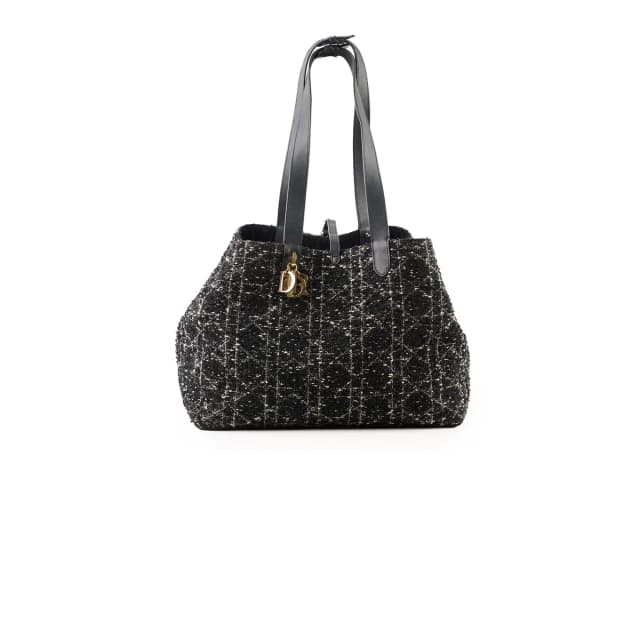 Dior Large TouJours Bag Black Tweed in Black Tweed from The Purse Affair, photo 1 of 1