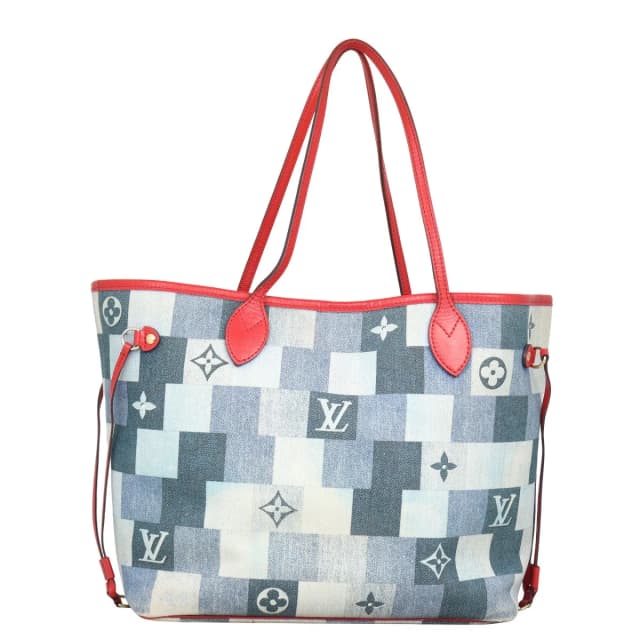 Louis Vuitton Neverfull MM Denim Rouge in Red Denim from Luxe.It.Fwd, photo 1 of 1