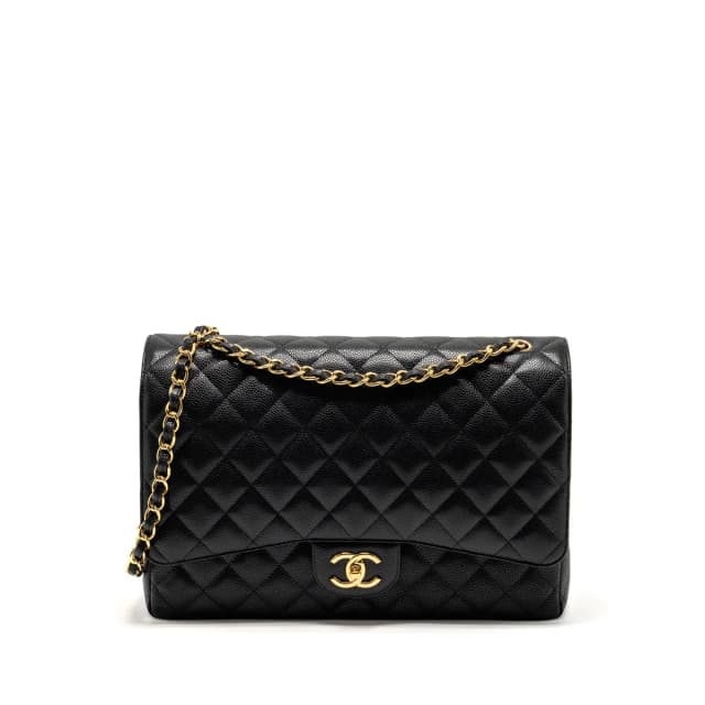 Chanel Maxi Classic Double Flap Bag Caviar Black GHW in Black Caviar leather from EMIER, photo 1 of 1