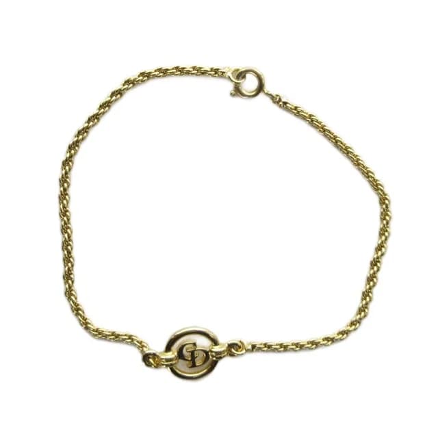 Dior Bracelet Bangle Logo Gold in Gold from The Reluxe, photo 1 of 1
