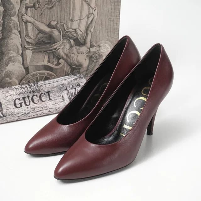 Gucci Pumps Kid Leather Heels in Leather from The Reluxe, photo 1 of 1