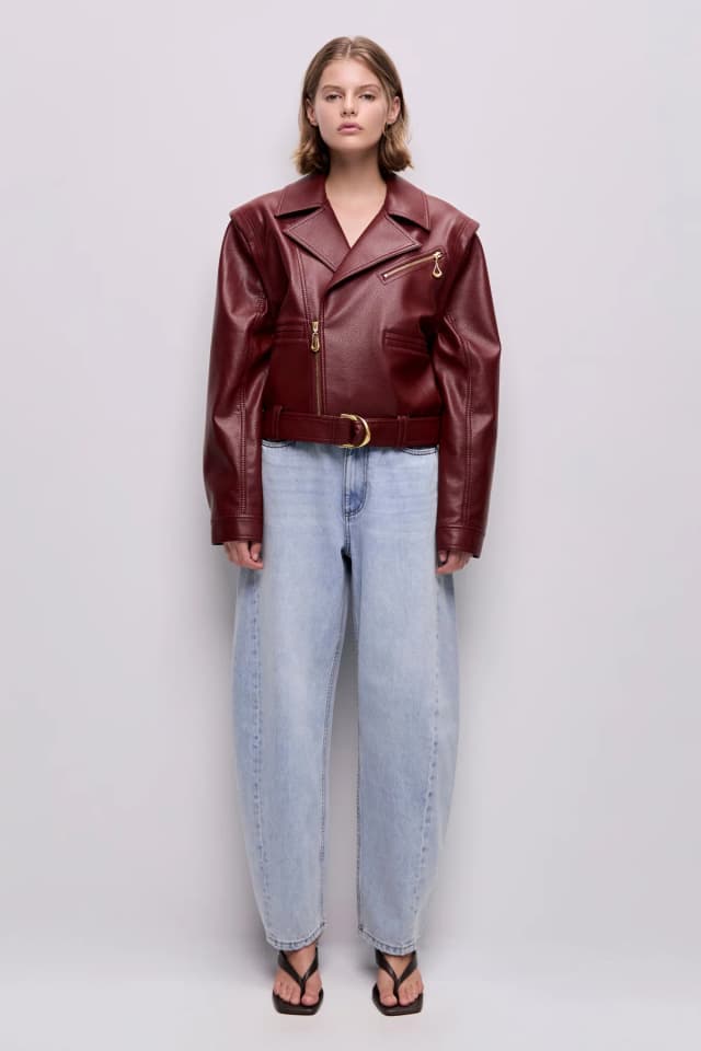 AJE Preston Jacket in MAHOGANY, image 1 of 1 from Aje