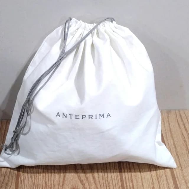Luxury Anteprima Off-White Fabric Dust Bag Drawstring Closure 14.5 X 14 Inches in white from Poshmark, photo 1 of 1
