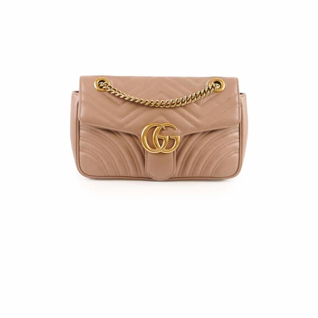 Gucci Medium Marmont Beige in Beige Leather from The Purse Affair, photo 1 of 1