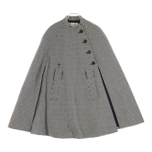 Dior Bee Embroidery Wool Nylon Poncho White Black in Black Nylon from The Reluxe, photo 1 of 1