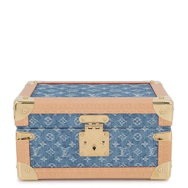 Louis Vuitton Box Monogram Coffret Tresor 24 Case Handbag in Denim from The Reluxe, photo 1 of 1