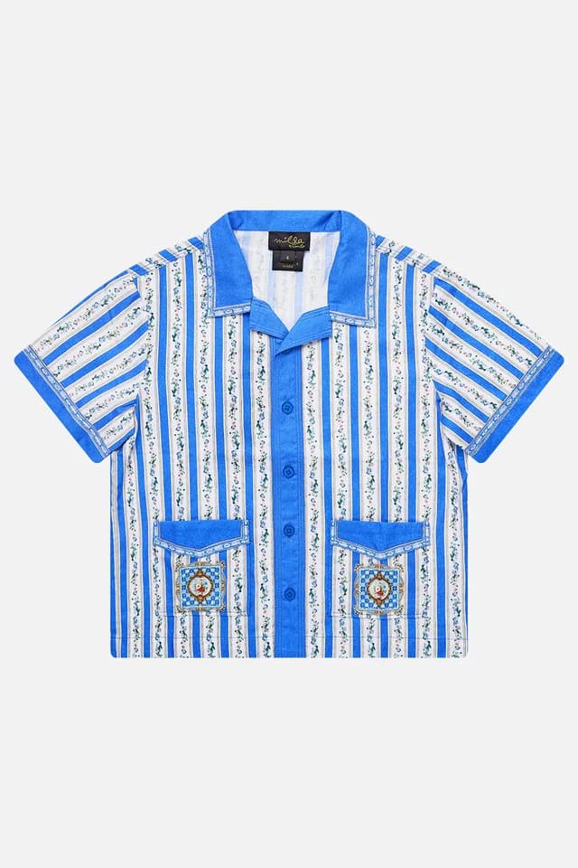 Camilla eBoutique BOYS SHORT SLEEVE CABANA SHIRT OTTOMAN OPULENCE, image 1 of 1 from CAMILLA